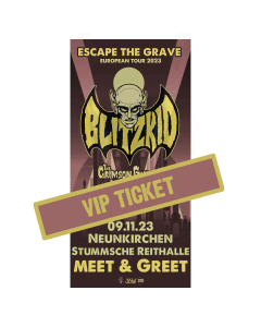 Blitzkid VIP Ticket '09.11.23' Neunkirchen, Stummsche Reithalle + Meet&Greet
